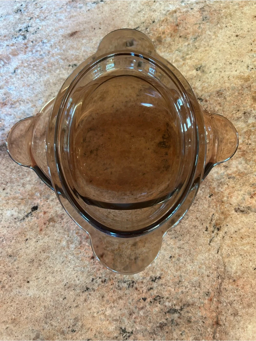 Visions 14oz Oval Casserole Brown V-14-B Pyrex Lid P-14-C